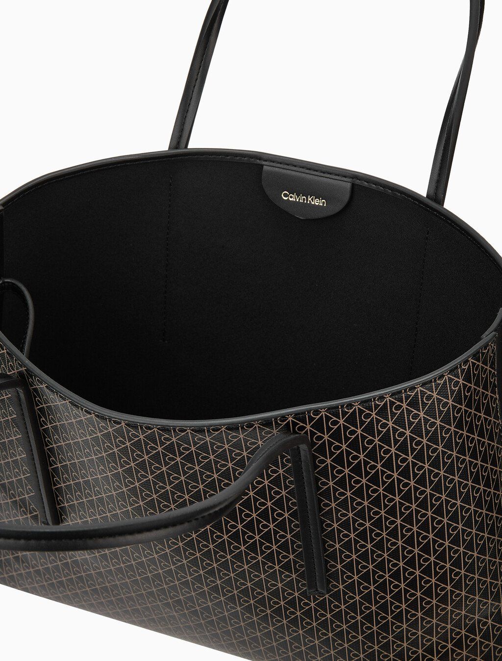 Calvin Klein - Túi xách nữ Allover Monogram Logo Small Tote Bag with Pouch
