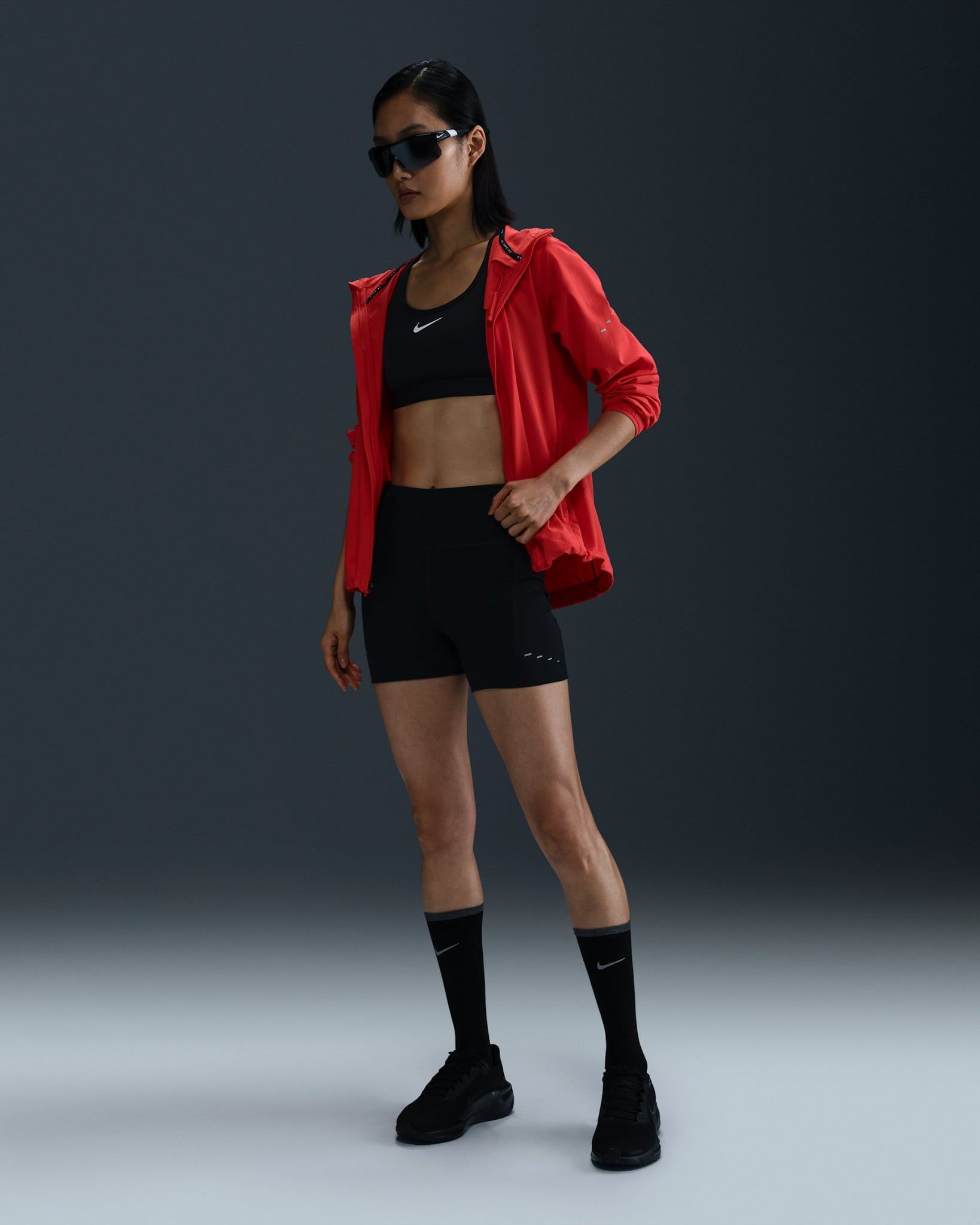 Nike - Quần Ngắn Ống Bó Nữ Nike Pro Dri-Fit Mid-Rise 3-Inch Short Training Graphic