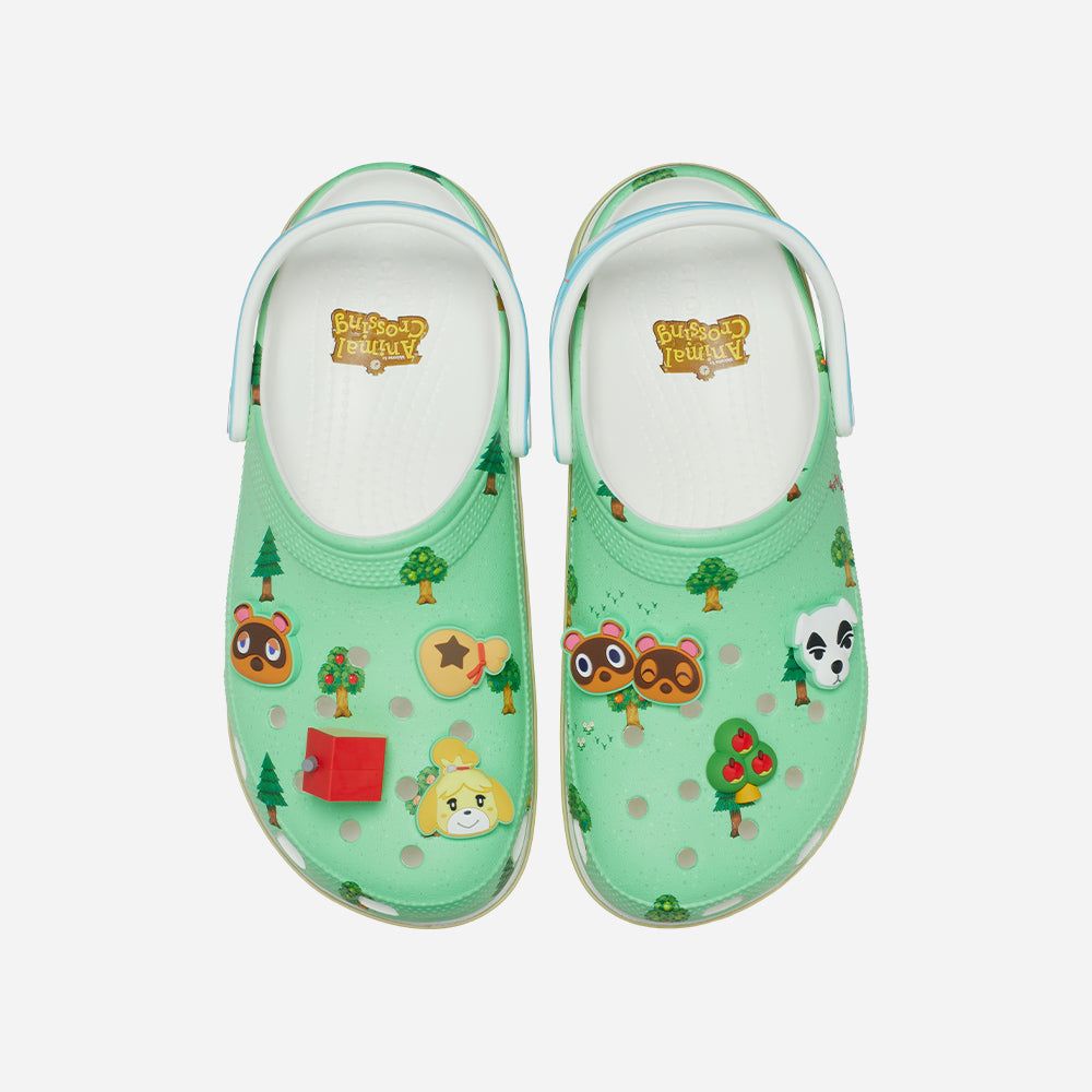 Crocs - Xăng đan nữ Animal Crossing Classic Platform Clog Multi Lifestyle