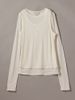 Calvin Klein - Áo Thun Tay Dài Nữ Wool Blend Feminine Double Layer