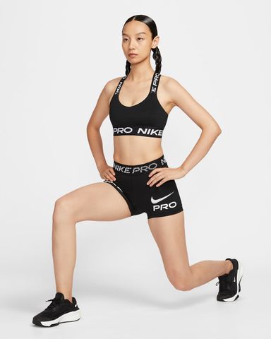 Nike - Quần ngắn ống bó thể thao Nữ Nike Pro Women's Mid-Rise 3