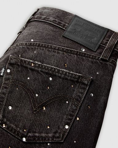Levi's - Quần dài jean ống rộng nữ Ribcage Wide Leg Jeans - Black