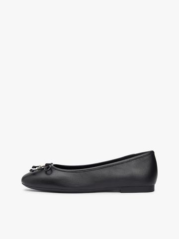 Tommy Hilfiger - Giày Thời Trang Nữ Leren Ballerina Met TH-Monogrambedel