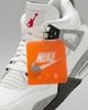 Nike - Giày thời trang thể thao Bé Trai Air Jordan 4 Retro 'White Cement' Older Kids' Shoes