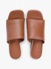 Tommy Hilfiger - Giày Thời Trang Nữ TH Monogram Leather Block Heel Mules