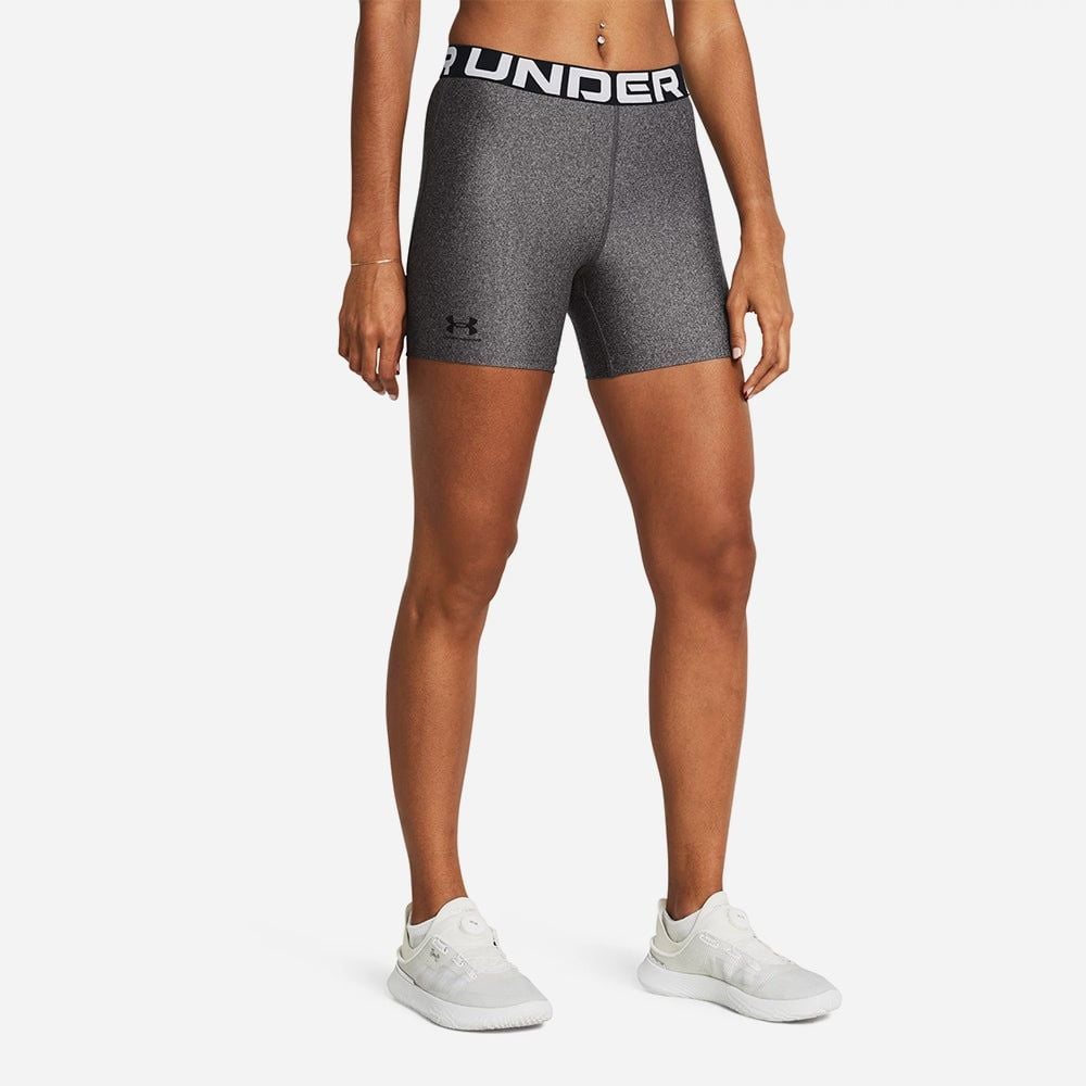 Under Armour - Quần ngắn ống bó thể thao nữ Highrise Authentics Middy Training