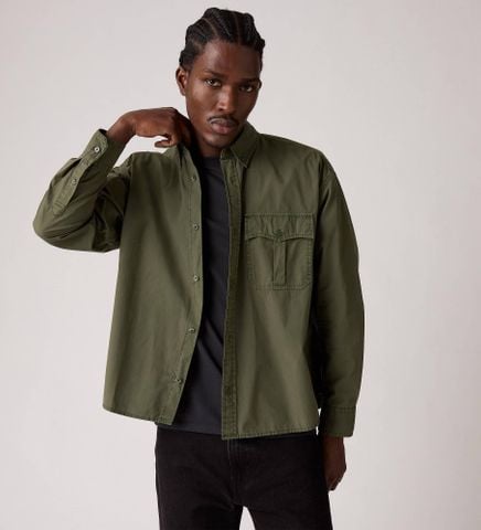 Levi's - Áo sơ mi tay dài nam Zandt Cropped Shirt