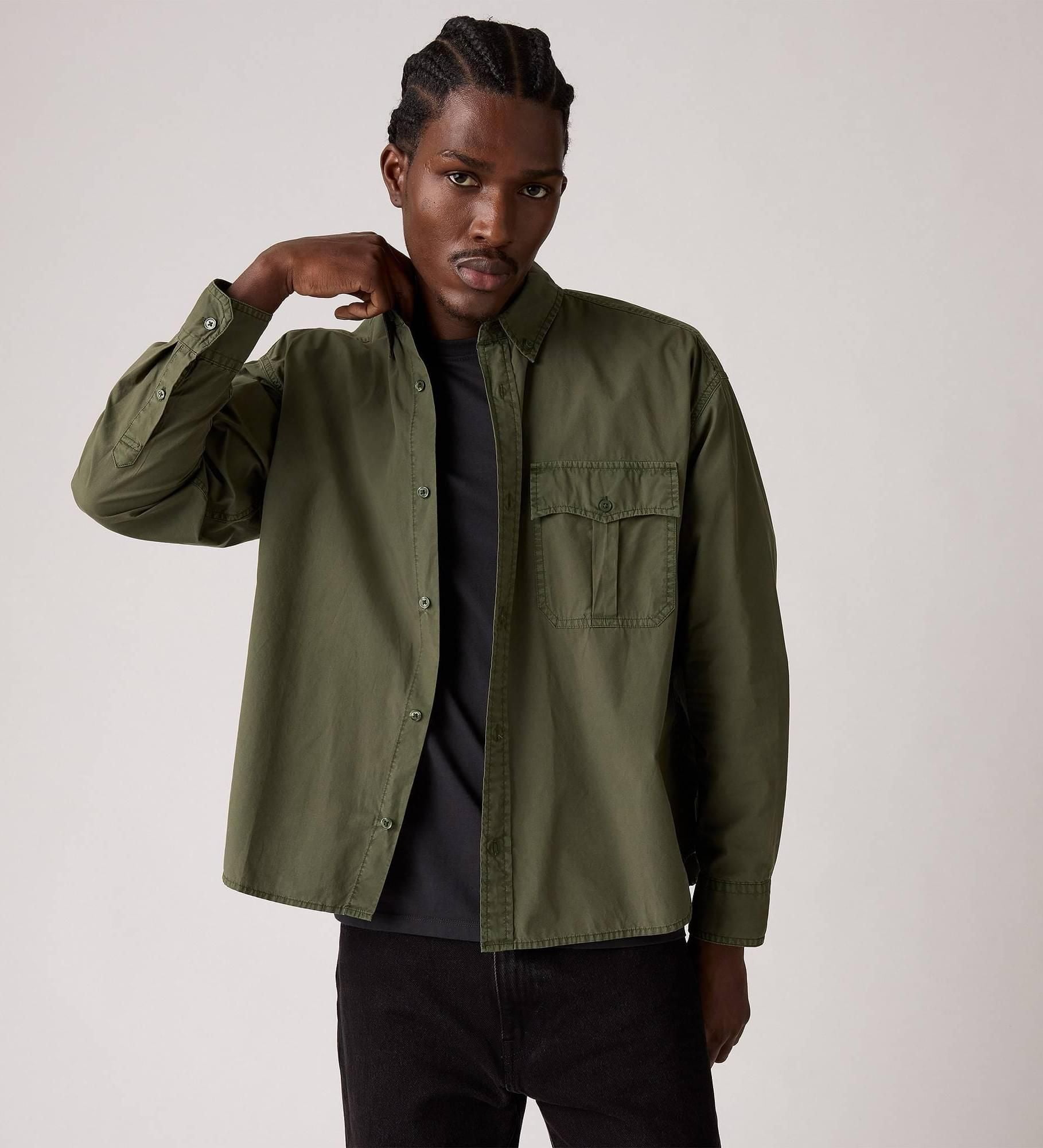 Levi's - Áo sơ mi tay dài nam Zandt Cropped Shirt