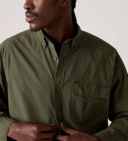 Levi's - Áo sơ mi tay dài nam Zandt Cropped Shirt