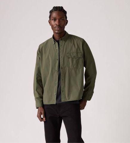 Levi's - Áo sơ mi tay dài nam Zandt Cropped Shirt