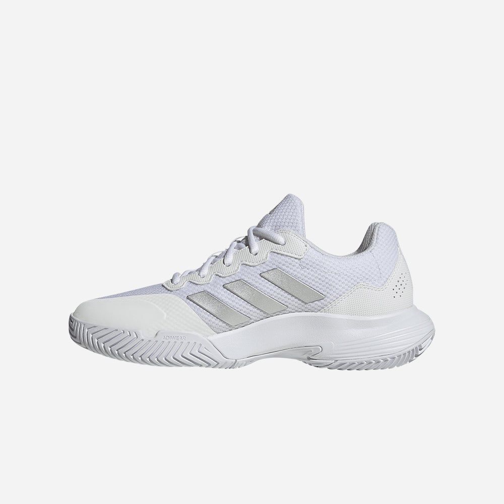 adidas - Giày quần vợt Nữ Women's Adidas Gamecourt 2.0 Tennis Shoes - White