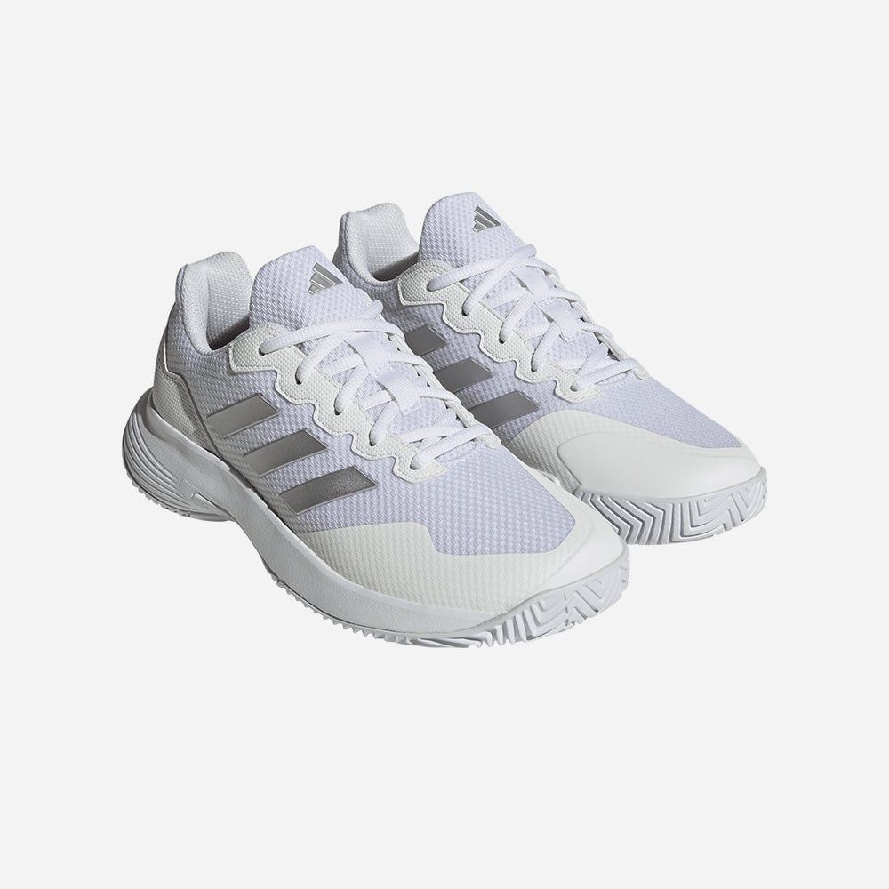 adidas - Giày quần vợt Nữ Women's Adidas Gamecourt 2.0 Tennis Shoes - White