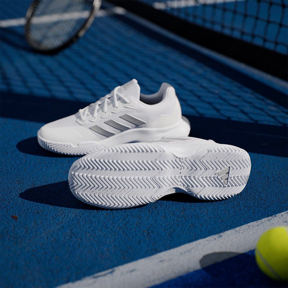 adidas - Giày quần vợt Nữ Women's Adidas Gamecourt 2.0 Tennis Shoes - White