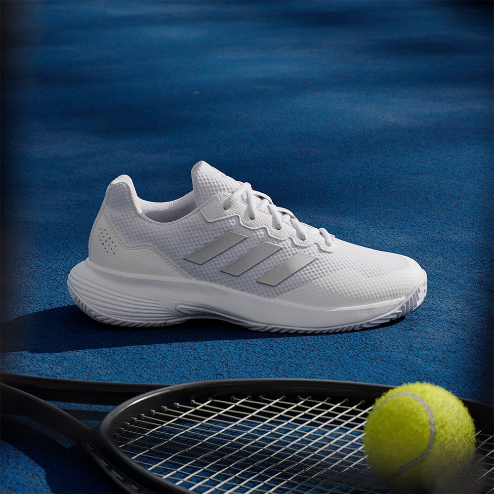 adidas - Giày quần vợt Nữ Women's Adidas Gamecourt 2.0 Tennis Shoes - White