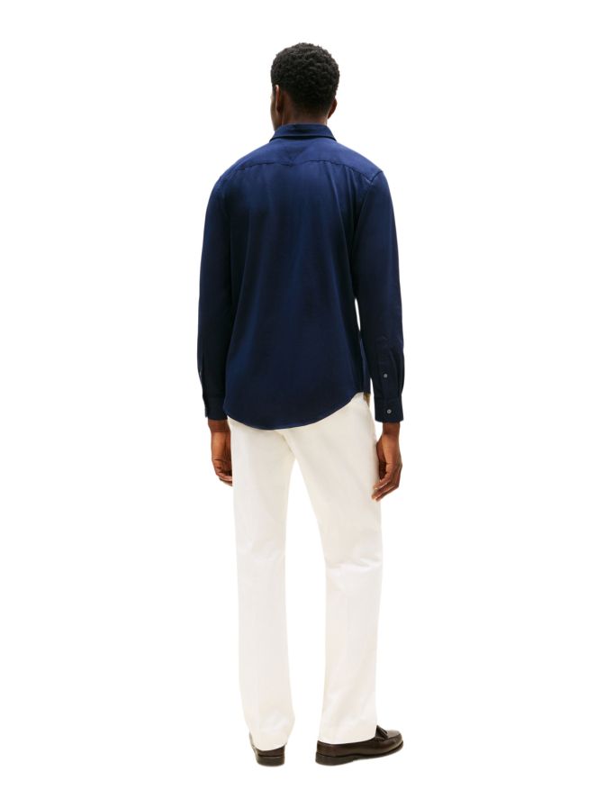 Tommy Hilfiger - Áo sơ mi tay dài nam Performance Knit Solid Shirt