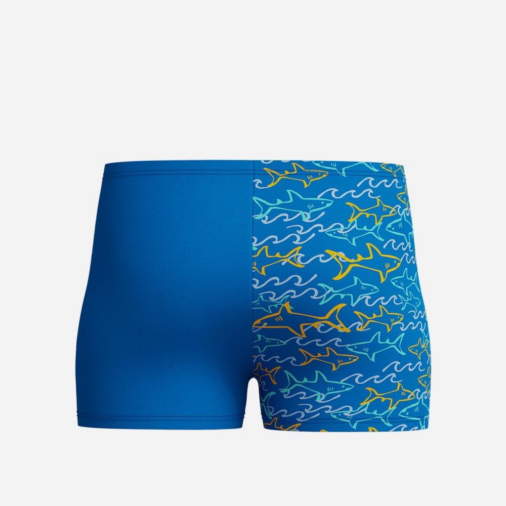 Speedo - Quần bơi bé trai Digital Allover Blue Aquashort