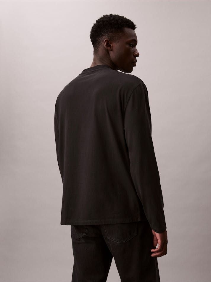 Calvin Klein - Áo tay dài nam Kate Moss Graphic Relaxed T-Shirt