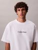 Calvin Klein - Áo thun thời trang nam Relaxed Standard Logo Crewneck Tee