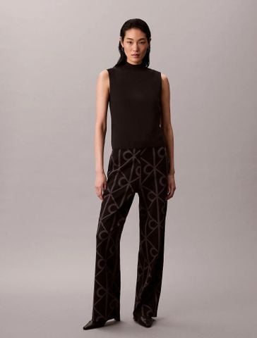 Calvin Klein - Quần dài nữ Emblem Aop Jacquard Sweatpant