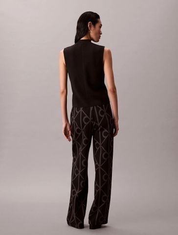Calvin Klein - Quần dài nữ Emblem Aop Jacquard Sweatpant