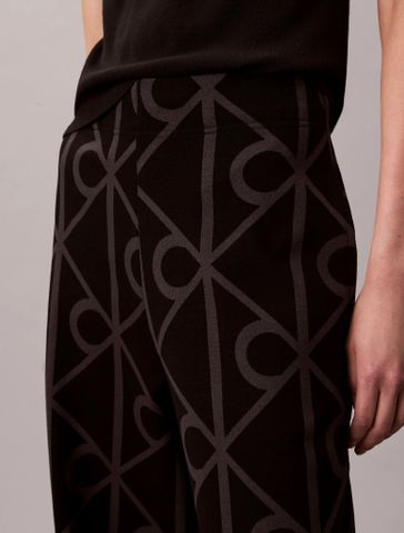 Calvin Klein - Quần dài nữ Emblem Aop Jacquard Sweatpant