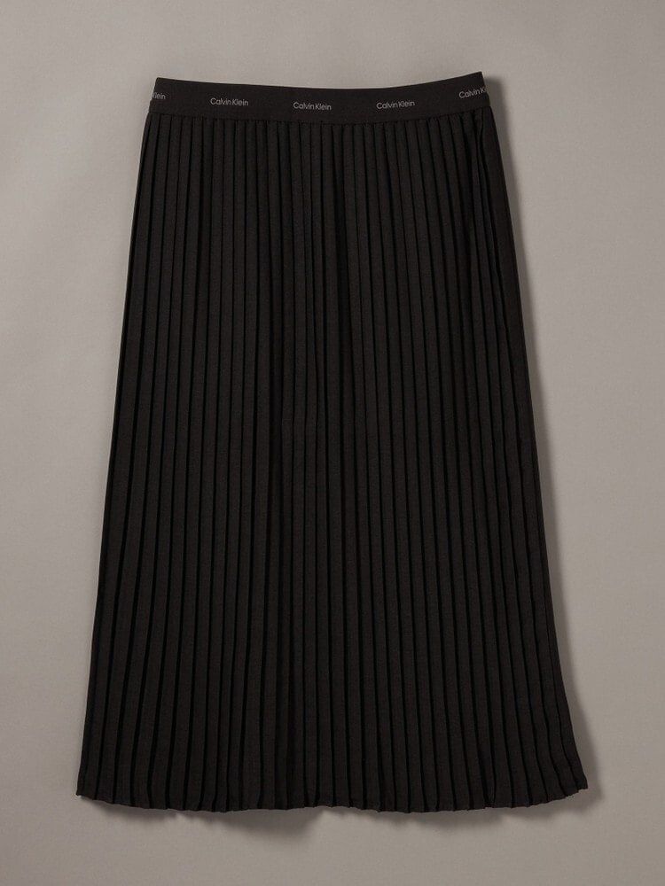 Calvin Klein - Váy nữ Pleated Crepe Midi Skirt
