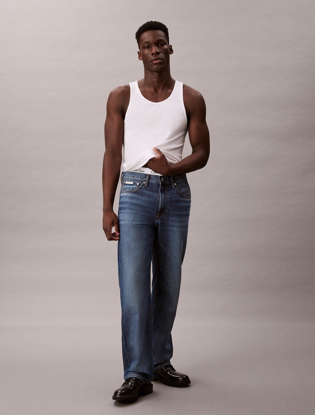 Calvin Klein - Quần jeans ống đứng nam 90s Straight Horizon 37.5 Jeans