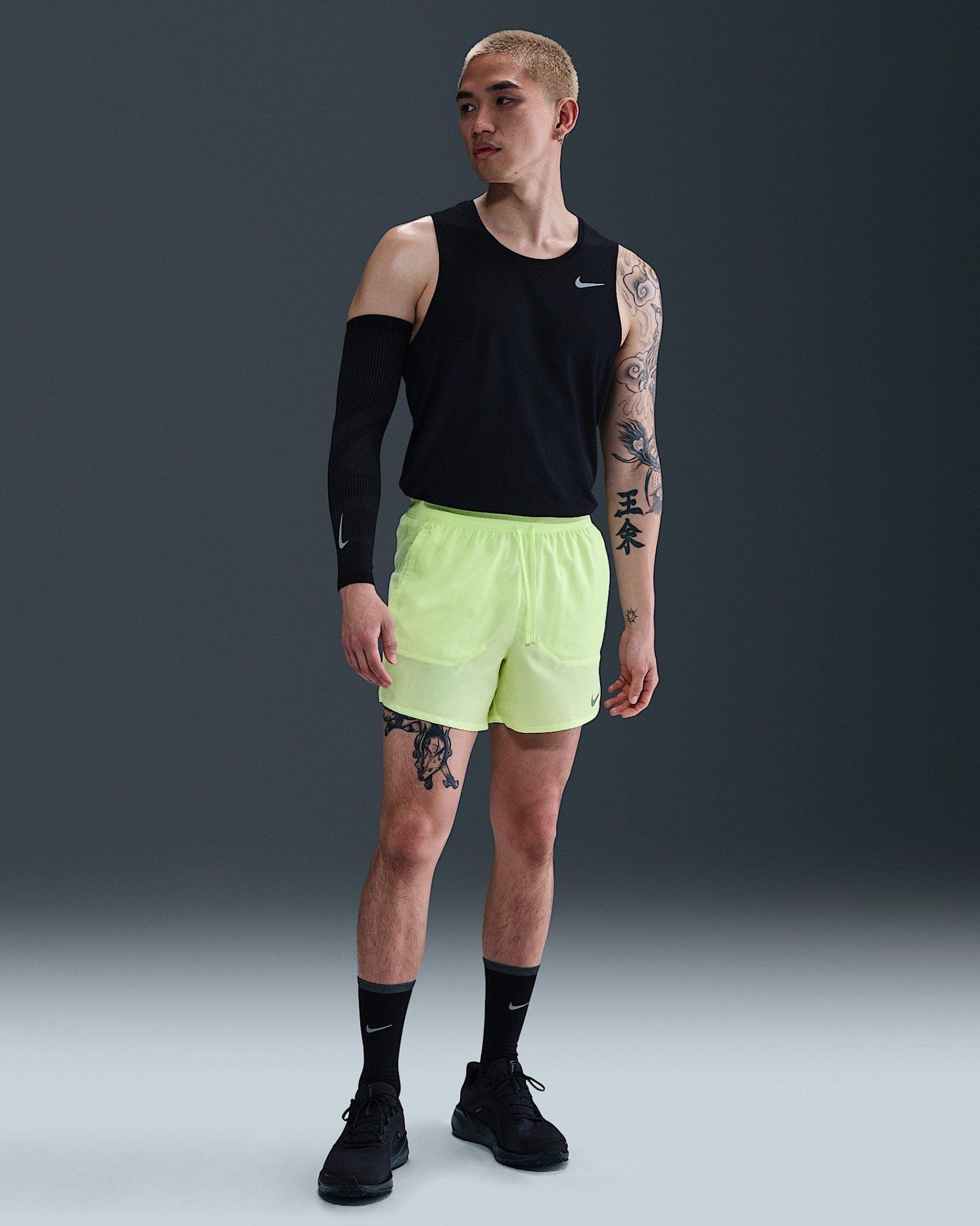 Nike - Quần ngắn thể thao Nam Nike Dri-FIT Stride Men's Brief-Lined Running Shorts