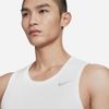 Nike - Áo ba lỗ chạy bộ Nam Men's Nike Dri-Fit Miler Tank - White