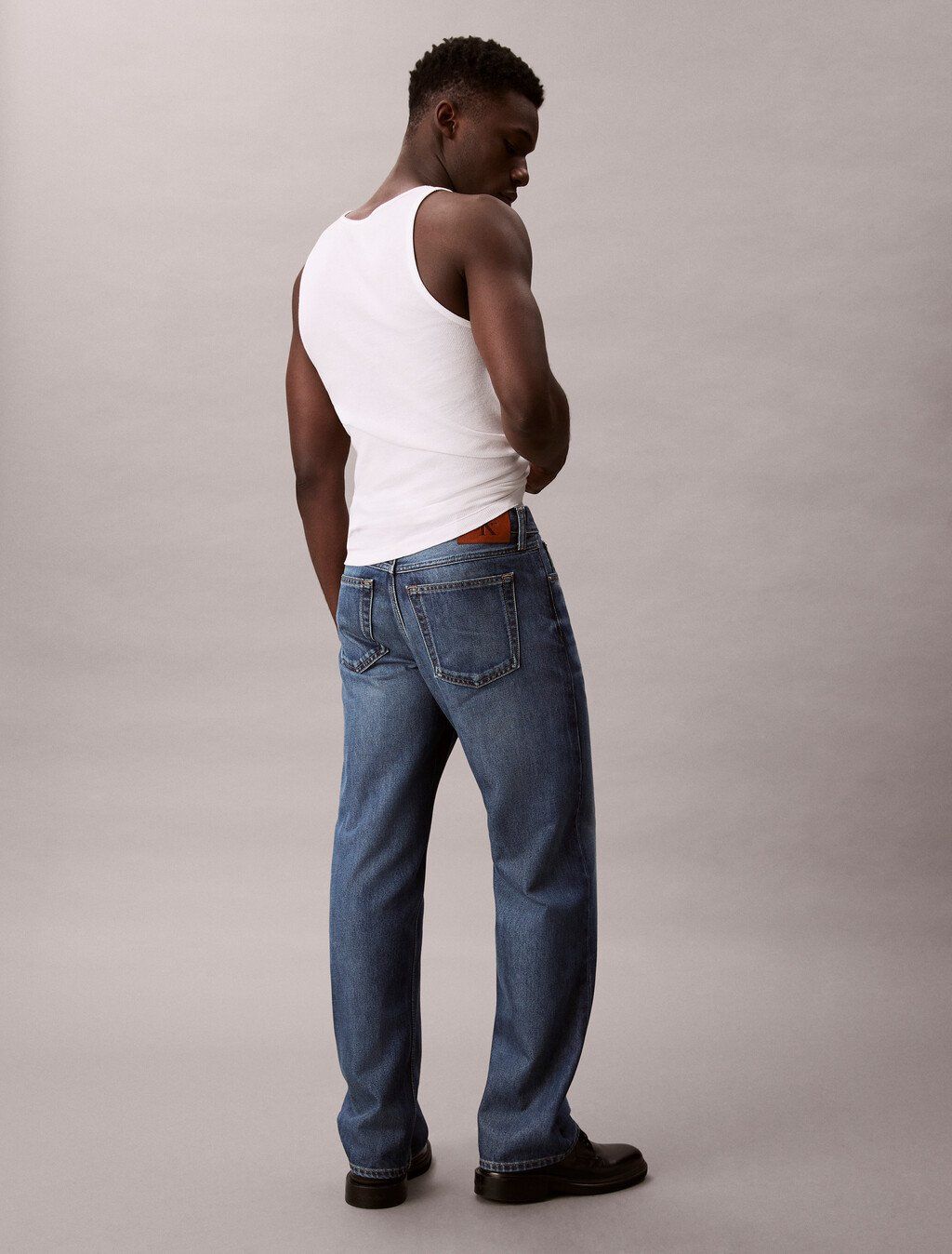 Calvin Klein - Quần jeans ống đứng nam 90s Straight Horizon 37.5 Jeans