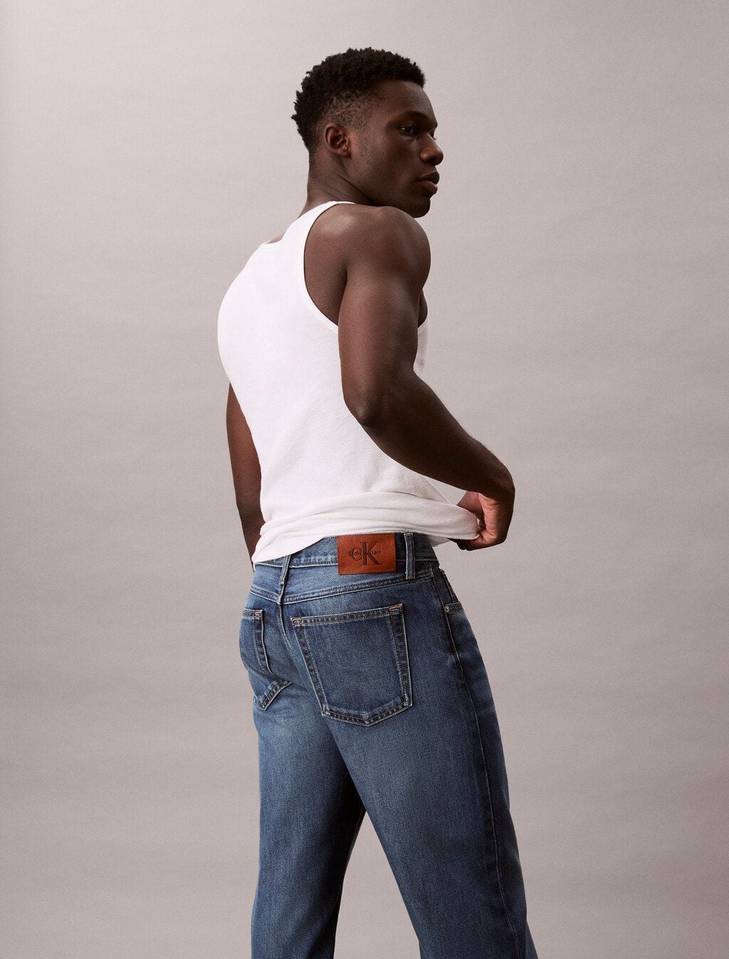 Calvin Klein - Quần jeans ống đứng nam 90s Straight Horizon 37.5 Jeans