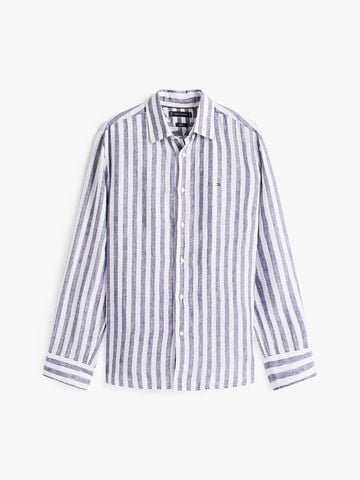 Tommy Hilfiger - Áo sơ mi tay dài nam Regular Fit Stripe Linen Shirt
