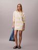 Calvin Klein - Đầm Polo Nữ LS Varsity Stripe Mini Polo Dress