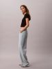 Calvin Klein - Áo Thun Tay Ngắn Nữ Contour Rib Logo Ringer Tee