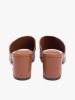 Tommy Hilfiger - Giày Thời Trang Nữ TH Monogram Leather Block Heel Mules