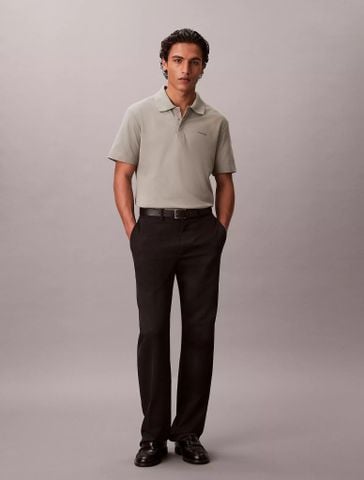 Calvin Klein - Áo Polo Nam Cooling Pique Snap Button Polo