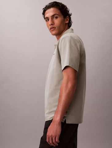 Calvin Klein - Áo Polo Nam Cooling Pique Snap Button Polo