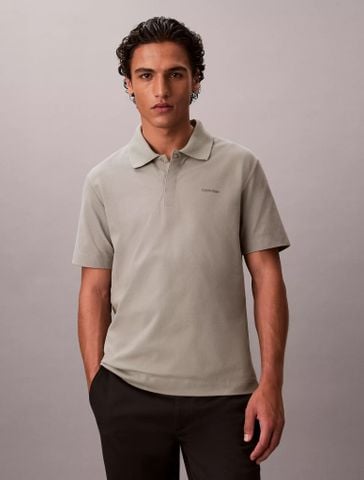 Calvin Klein - Áo Polo Nam Cooling Pique Snap Button Polo