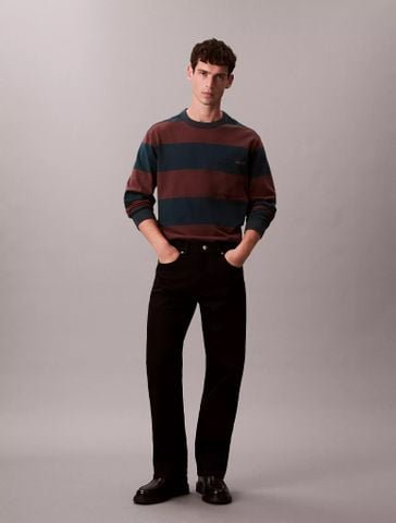 Calvin Klein - Áo Thun Tay Dài Nam Sueded Stripe Pocket Tee