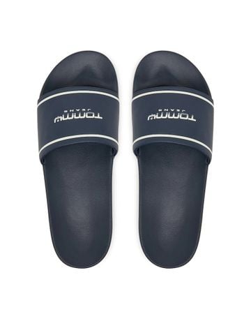Tommy Hilfiger - Dép Quai Ngang Nam Blue Slides - 2