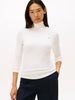 Tommy Hilfiger - Áo dệt kim tay dài nữ Ribbed Slim Long Sleeve Turtleneck Top