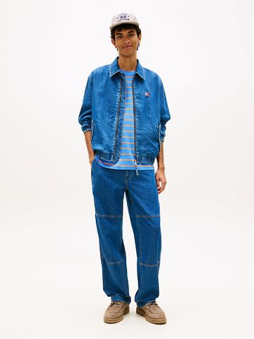 Tommy Hilfiger - Áo Khoác Nam Chambray Denim Harrington Jacket