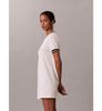 Calvin Klein - Đầm dệt kim Nữ Short Sleeve Cotton Monogram Stripe
