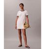 Calvin Klein - Đầm dệt kim Nữ Short Sleeve Cotton Monogram Stripe