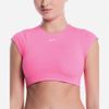 Nike - Áo Rashguard Nữ Nike Swim Women's Cropped Short Sleeve UV Swimming Top