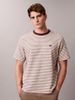 Calvin Klein - Áo thun thời trang nam Ottoman Stripe Crewneck Tee