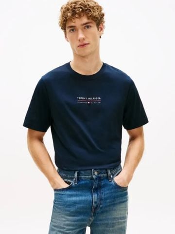 Tommy Hilfiger - Áo Thun Tay Ngắn Nam Logo Jersey Crew Neck T-Shirt