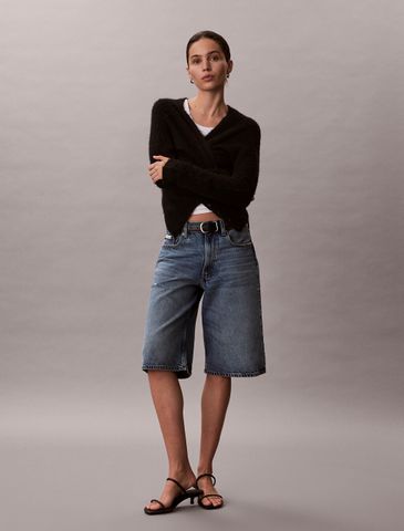 Calvin Klein - Quần Ngắn Nữ Long Long Denim Short