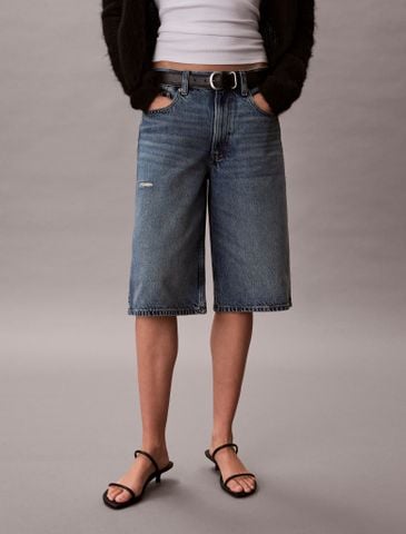 Calvin Klein - Quần Ngắn Nữ Long Long Denim Short