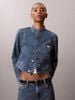 Calvin Klein - Áo Khoác Jean Nữ Denim Cropped Jacket